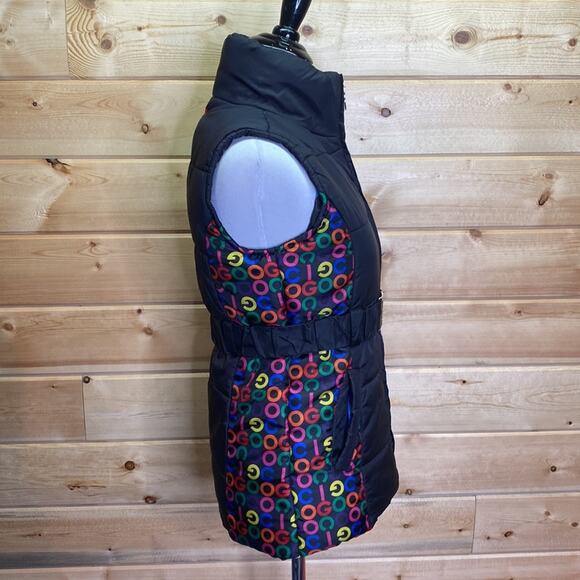 Coogi Multi Colored Puffer Vest with Belt Size Large 12/14 - Picture 7 of 11